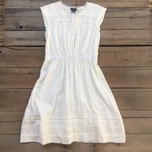 Ann Taylor Cream Eyelet dress